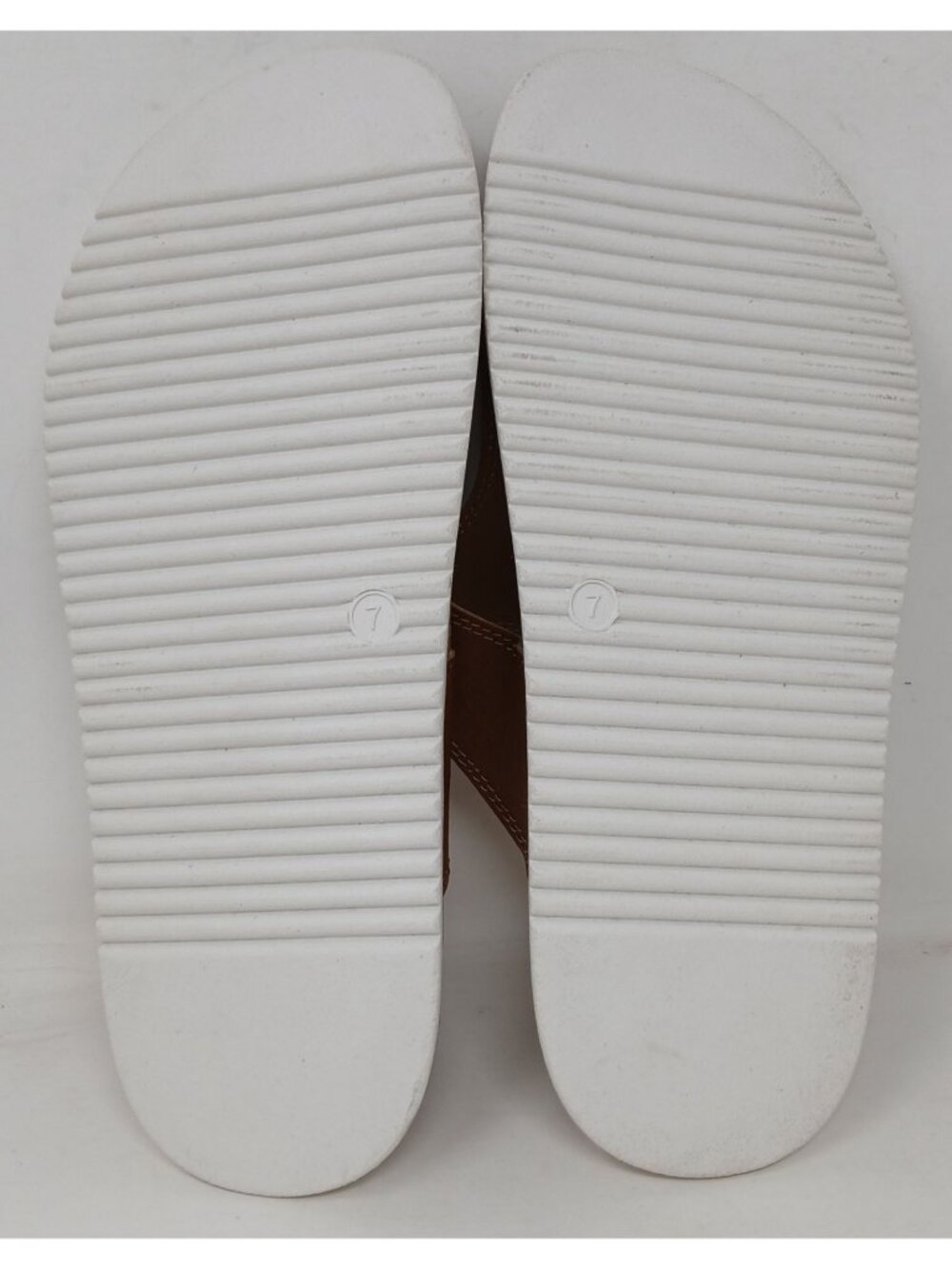Izod Mens 7M Brown Memory Foam Sandals Adj Buckles Size 7M Casual Chanry #7-7 - Picture 6 of 11